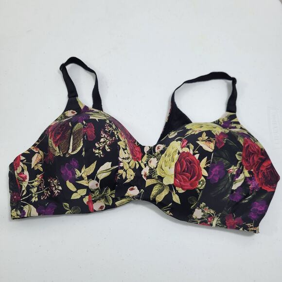Torrid Black Floral Dream Wire - Free Bra Size 40C NWOT 6424-0808 - Picture 5 of 5